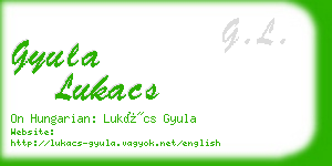 gyula lukacs business card